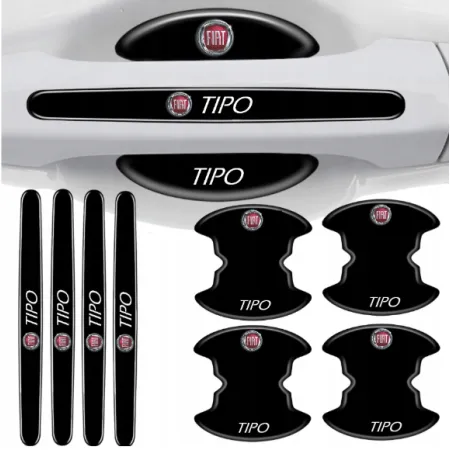 Ochronne naklejki na klamki z logo FIAT TIPO